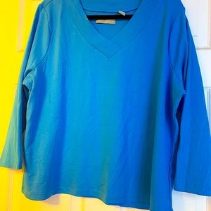 V- Neck long sleeve top.